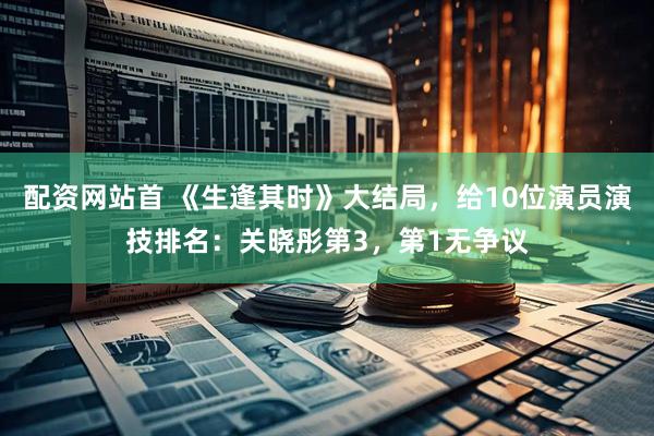 配资网站首 《生逢其时》大结局，给10位演员演技排名：关晓彤第3，第1无争议